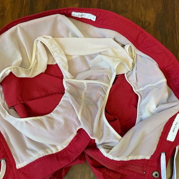 ONIA The Calder 7.5" Swim Shorts Trunks in Red Mens - Picture 8 of 12